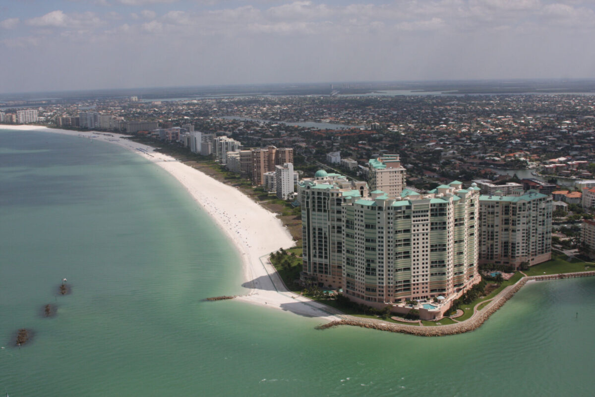aerial of marco island
