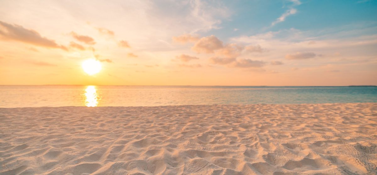 sunset at the beach